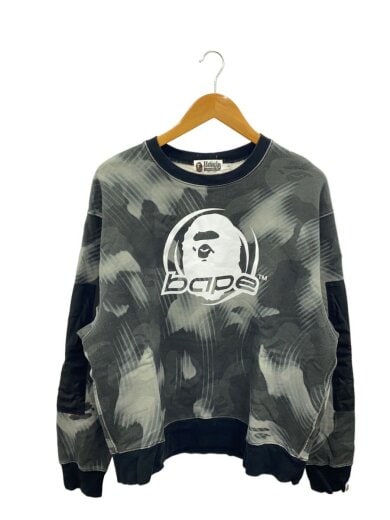 商品画像：スウェット/L/コットン/BLK/カモフラ/001SWI301003M 1