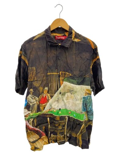 商品画像：半袖シャツ/M/BLK/総柄 1