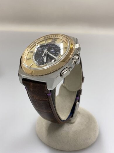 商品画像：腕時計/アナログ/レザー/SLV/BRW/E610-S074207 2