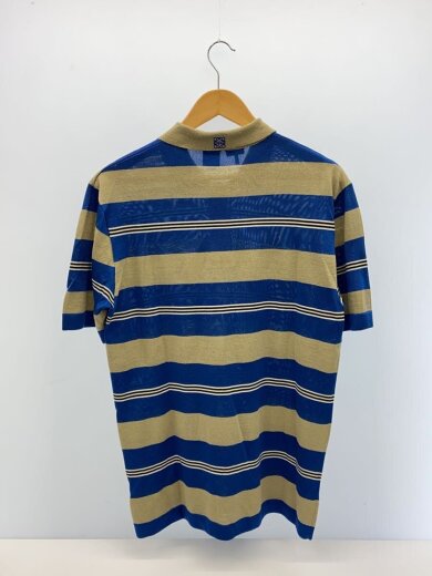 商品画像：ポロシャツ/S/シルク/BLU/ボーダー/H616Y14K53 2