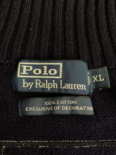 商品画像：ニットブルゾン/ジャケット/XL/コットン/NVY/無地/MNBLSWEM3S00001 3