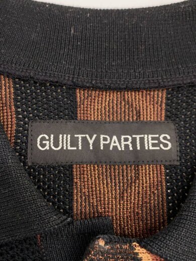 商品画像：ポロシャツ/M/--/BLK/総柄/24SS KNIT POLO SHIRT 3