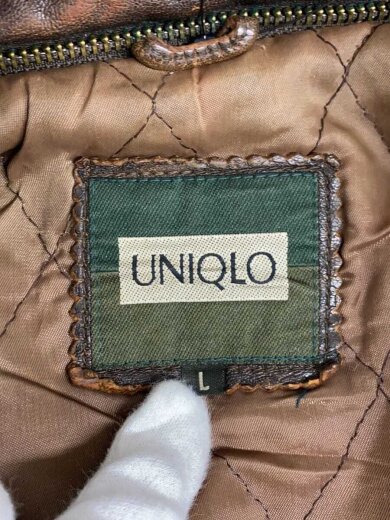 商品画像：レザージャケット・ブルゾン/L/レザー/BRW/473-4710// 3