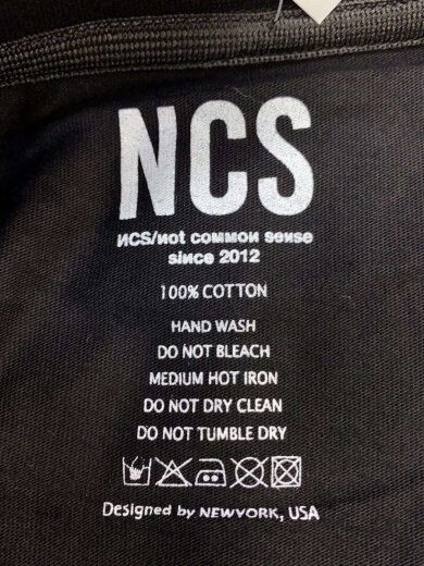 商品画像：Tシャツ/FREE/コットン/BLK/無地/NCS-001MOD-tee// 3