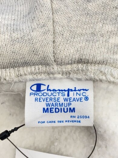 商品画像：ジップパーカー/M/コットン/GRY/C3-W115/リバースウィーブ 3