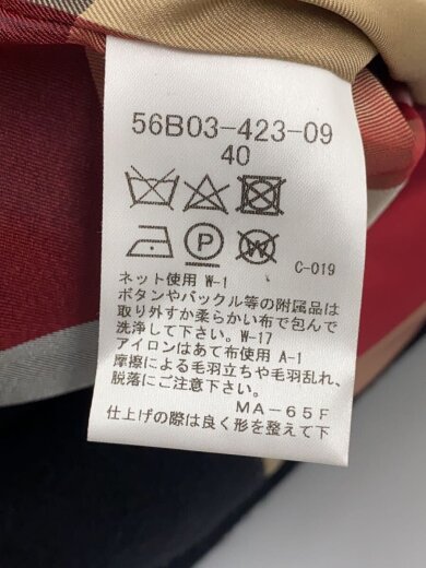 商品画像：コート/40/ウール/BLK/56B03-423-09// 4