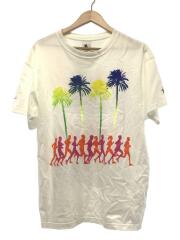 Tシャツ/XL/コットン/WHT/総柄/CU9259-100