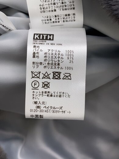 画像：KITHジャケット/L/アクリル/GRY/無地//4