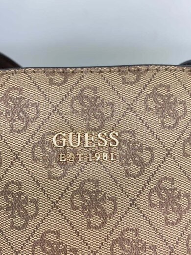 画像：GUESSトートバッグ/PVC/BEG/総柄/112682415