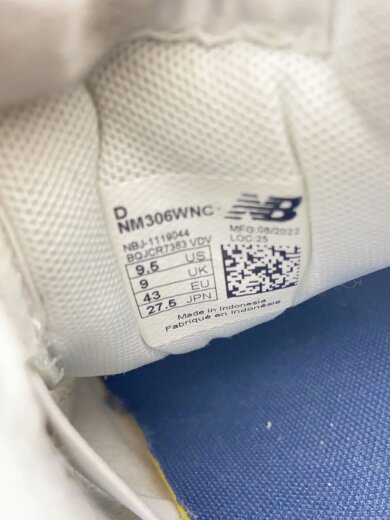 商品画像：ローカットスニーカー/27.5cm/CRM/NM306WNC 5