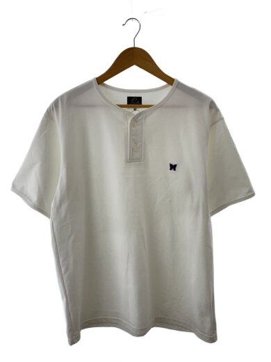 商品画像：Henley Neck Tee/パピヨン/刺繍/Tシャツ/L/コットン/WHT/OT263 1