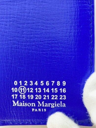 画像：Maison Margiela3つ折り財布/レザー/BLU/メンズ3