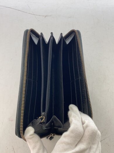 商品画像：長財布/レザー/BLK/メンズ 4
