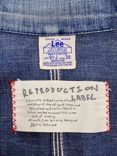 商品画像：復刻タグ/ハウスタグ/reproduction/カバーオール/M/デニム/IDG/95496// 3