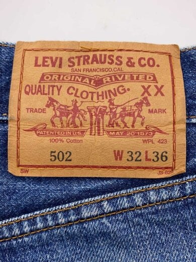 商品画像：502-XX/BIGE/J29A/覆刻/裾擦れ/ボトム/32/デニム/IDG 4