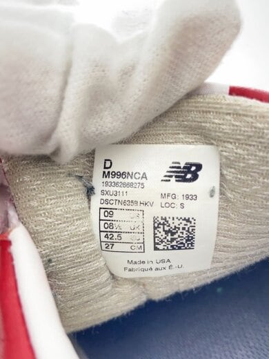 商品画像：M996/レッド/Made in USA/27cm/RED/レザー 5