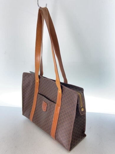 商品画像：マカダム柄/ハンドル使用感/トートバッグ/PVC/BRW/総柄 2