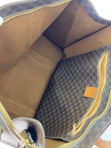 商品画像：マカダム柄/ハンドル使用感/トートバッグ/PVC/BRW/総柄 6