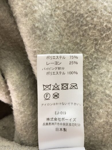 商品画像：フリースジャケット/34/ポリエステル/BEG/MR12-111-02 4