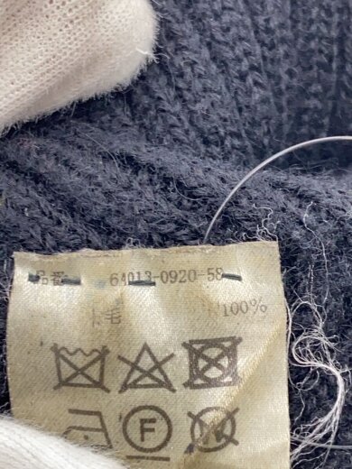 商品画像：ニットキャップ/--/ウール/BLK/メンズ/6A013-0920-58 5