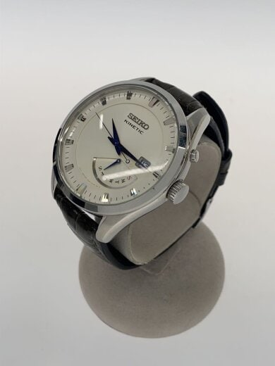 商品画像：自動巻腕時計/アナログ/レザー/WHT/KHK/5M84-0AB0// 2