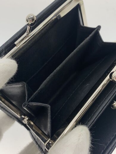 商品画像：2つ折り財布/レザー/BLK/レディース 5