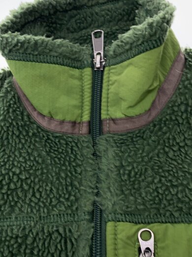 画像：patagoniaフリースベスト/XS/ポリエステル/グリーン/無地/23046F06