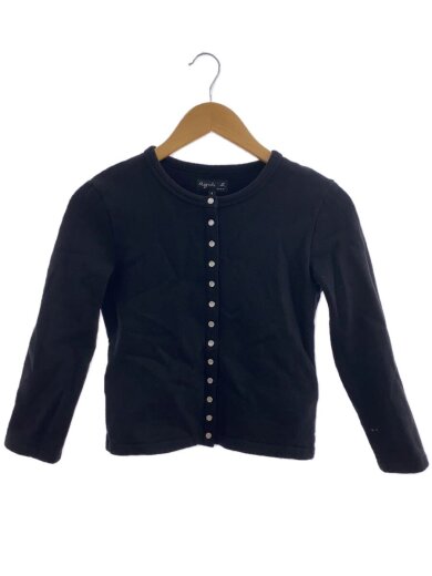 画像：agnes b.カーディガン(厚手)/1/コットン/BLK/無地/ed17m0011