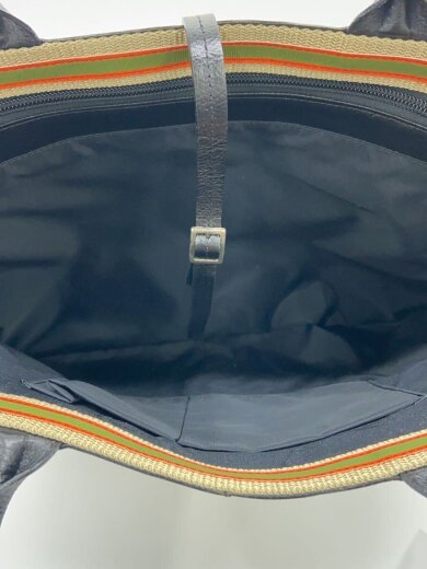 画像：GRESトートバッグ/レザー/BLK/無地5