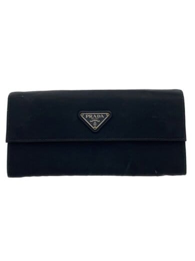 商品画像：長財布/ナイロン/BLK/無地/レディース/t1336 1