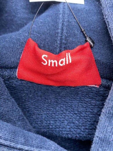 商品画像：19aw/Rhinestone Script Hooded Sweatshirt/S/コットン/NVY/無地 4