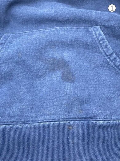 商品画像：19aw/Rhinestone Script Hooded Sweatshirt/S/コットン/NVY/無地 7