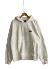 Basic Stussy Hooded Sweat/パーカー/L/コットン/WHT/無地/1924762
