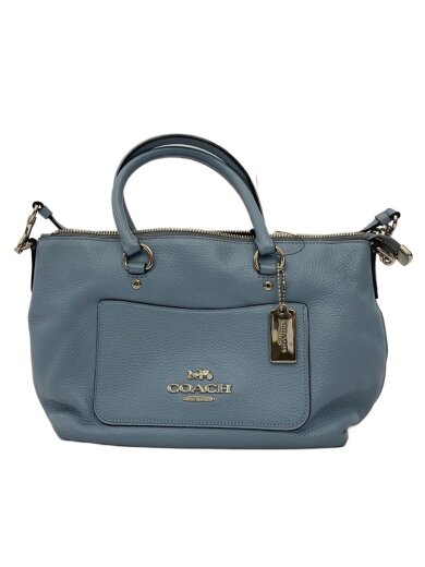 画像：COACH2Wayショルダーバッグ/レザー/BLU/無地/F314671