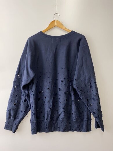 商品画像：CRASHED SWEATSHIRT/スウェット/1/コットン/BLK/2441000906 2