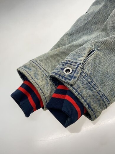 商品画像：コート/S/--/KHK/無地/デニムモッズコート/ヴィンテージ加工// 5