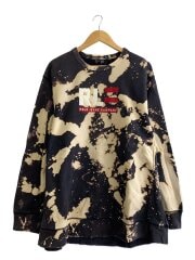 ブリーチ加工スウェット/XXL/コットン/BRW