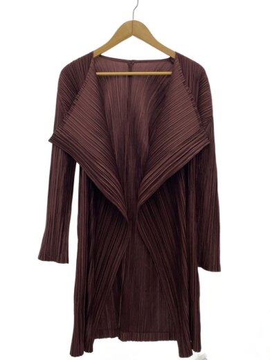 商品画像：カーディガン(薄手)/4/ポリエステル/BRD/無地/PP33-JA201 1