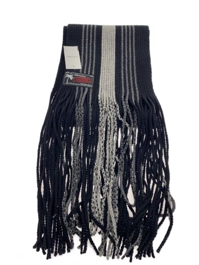 商品画像：マフラー/--/BLK/無地/メンズ/longfringesschool muffler/22aw-k-12// 1