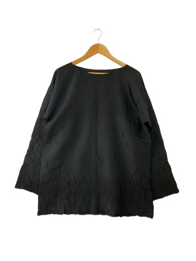 商品画像：長袖ブラウス/M/ポリエステル/BLK/無地/IM53-FJ923 1