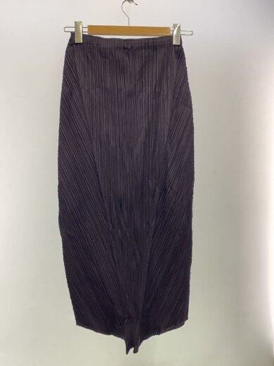 商品画像：ロングスカート/3/ポリエステル/紫/無地/PP23-JG526 2