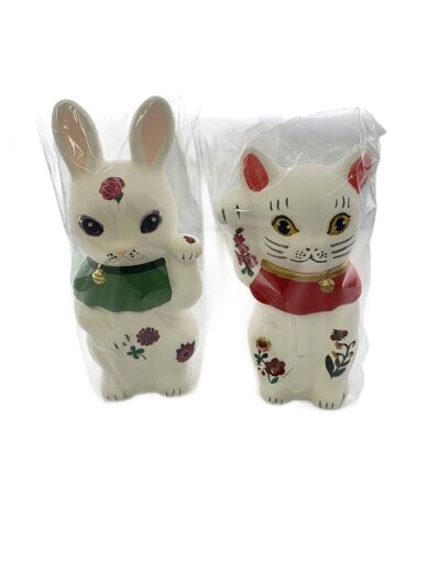 商品画像：インテリア雑貨/ナタリーレテ/招きウサギ&ネコ// 1