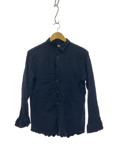商品画像：24AW/Wool Regular Collar Shirt/2/ウール/BLK/無地/24AAP-02-01H 1