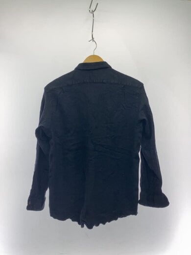 商品画像：24AW/Wool Regular Collar Shirt/2/ウール/BLK/無地/24AAP-02-01H 2