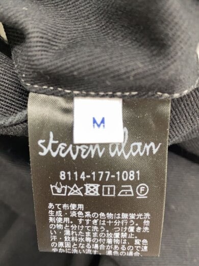 商品画像：ドリルインツープリーツドレストラウザーズ/M/コットン/BLK/無地/8114-177-1081// 5