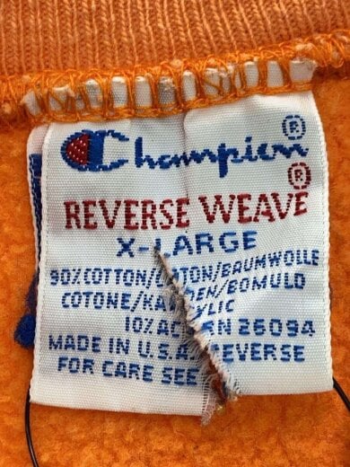 商品画像：90s/スウェット/XL/コットン/ORN/reverse weave/USA製 3