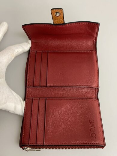 商品画像：3つ折り財布/レザー/BRW/レディース 4