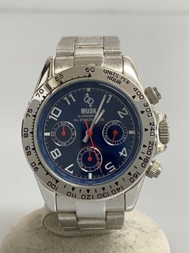 商品画像：クォーツ腕時計/アナログ/ステンレス/NVY/SLV/SS/MA-2095 1