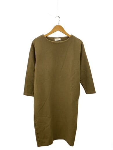 商品画像：長袖ワンピース/FREE/ウール/KHK/無地/GA87-26A016 1