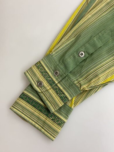 商品画像：06s/Rhythm KING SNAKE SHIRTS/S/ポリエステル/GRN/ストライプ/20630 4